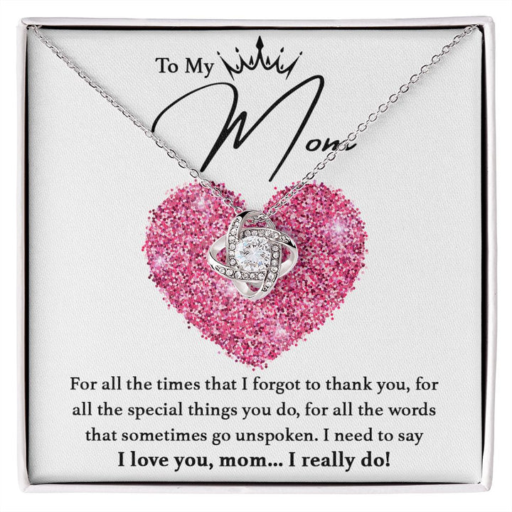 Mother's Day Necklace Gift Set with Letter and Luxury Box