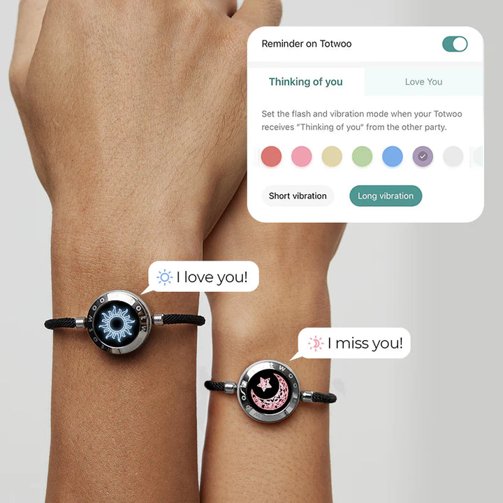 Sun & Moon Couple Smart Touch Bracelets