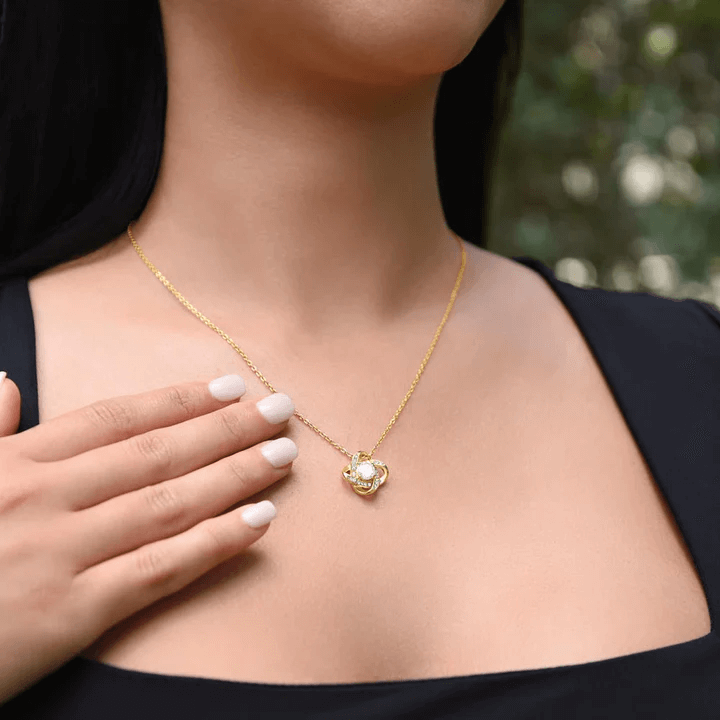 Sterling Silver Necklace - With Real Rose - To My Love Letter