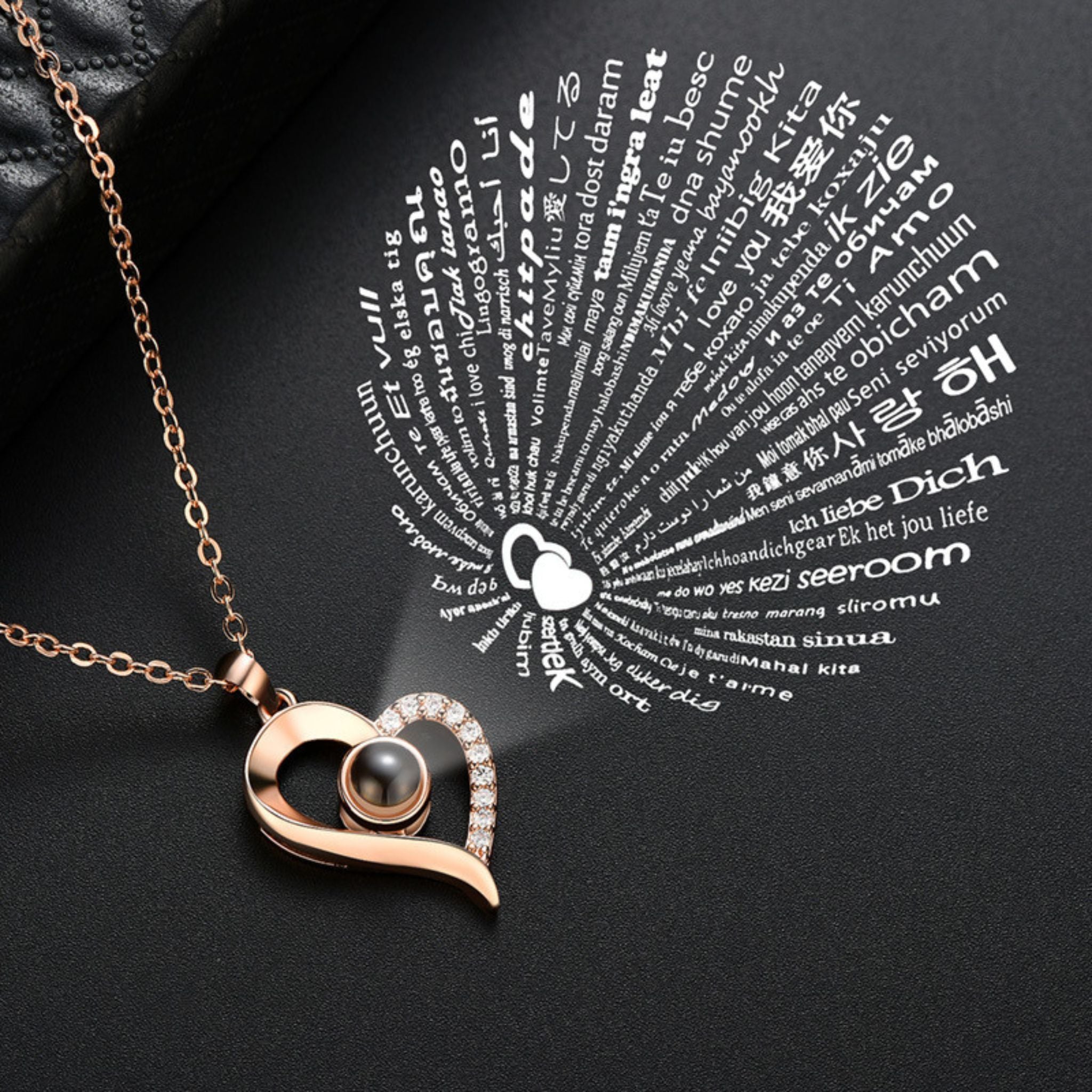 100 different outlet languages necklace